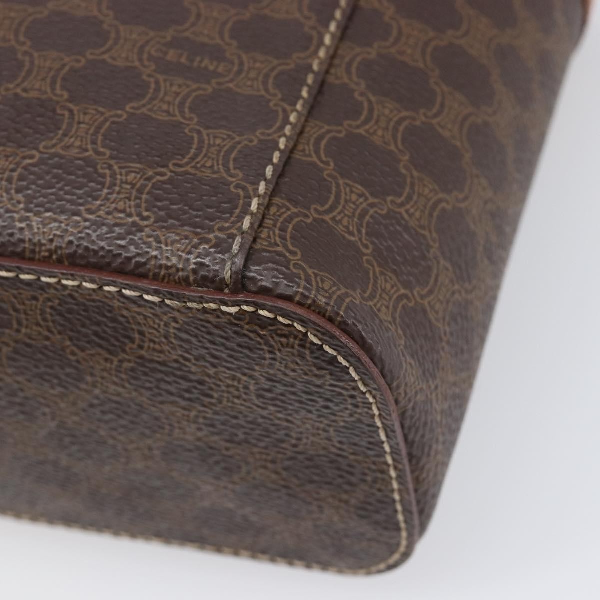 Celine Macadam Vanity Canvas, Brown, Canvas, Clutch