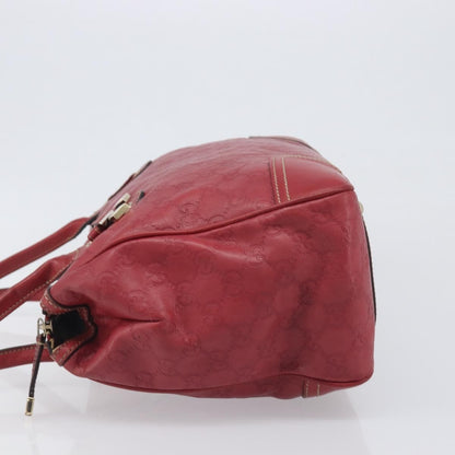 Gucci Princy Boston Guccissima Leather, Red, Leather, Handbag