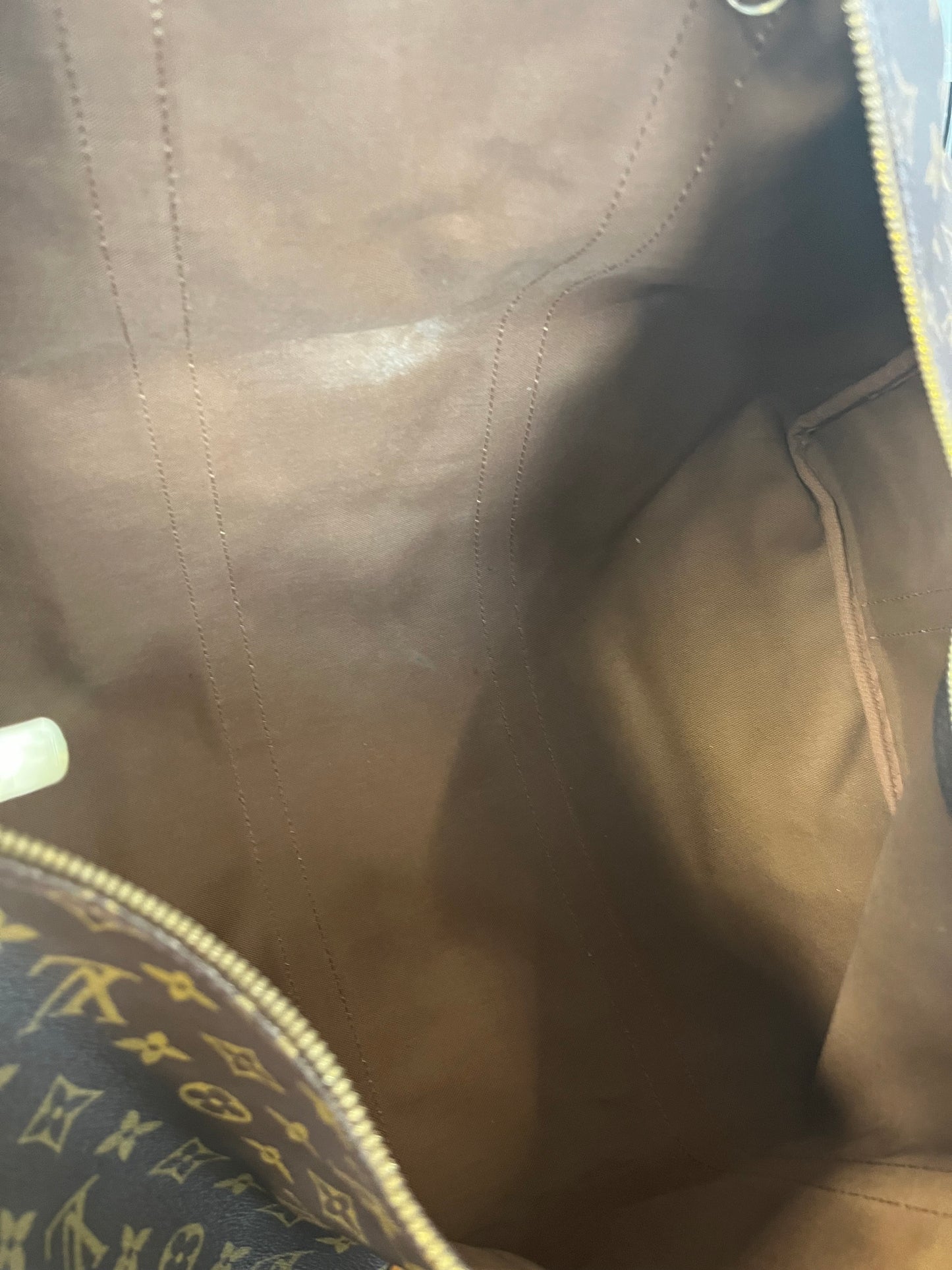Louis Vuitton Keepall Bandouliere Monogram Canvas, Brown, Canvas, Travel Bag