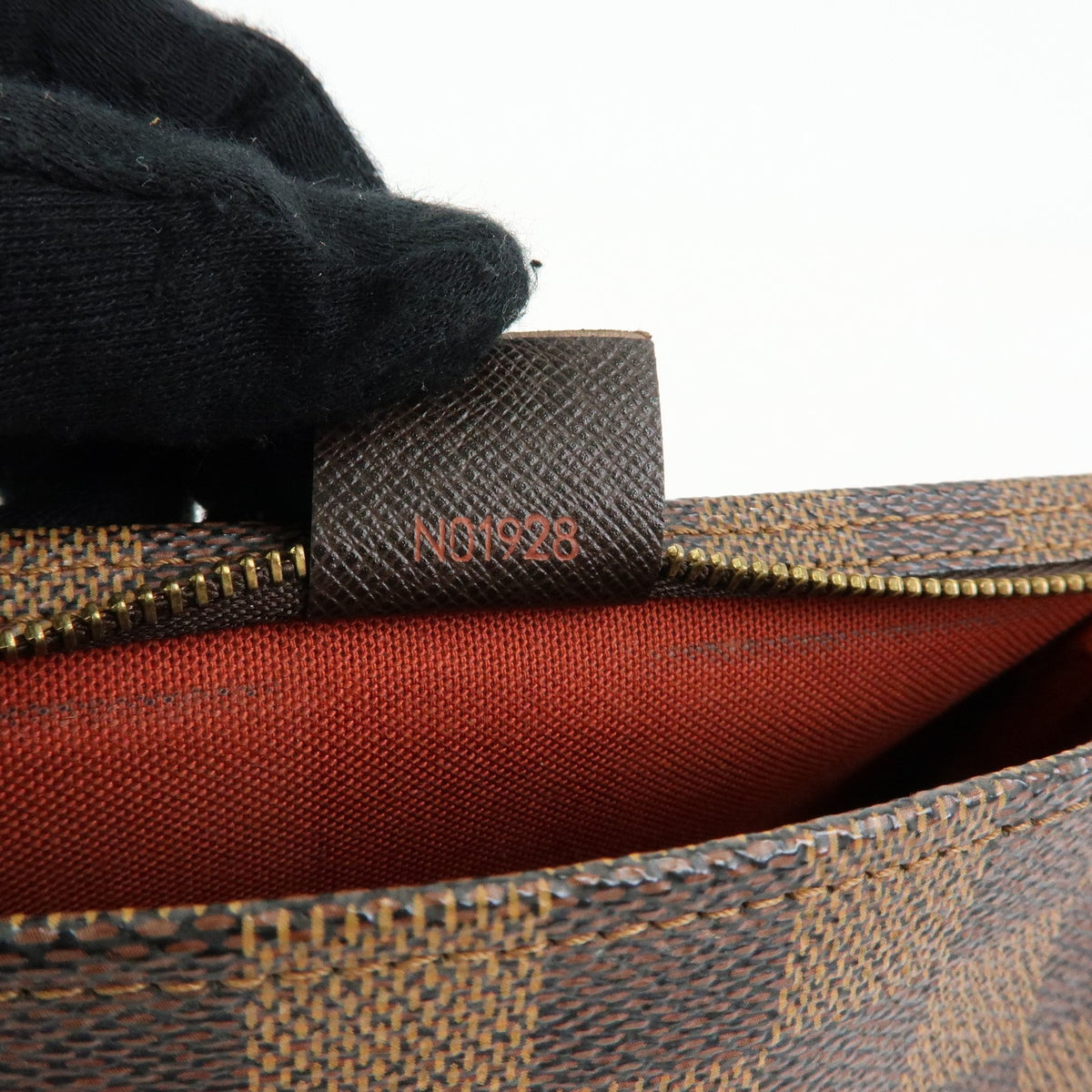 Louis Vuitton Trousse Make Up Damier, Brown, Canvas, Clutch
