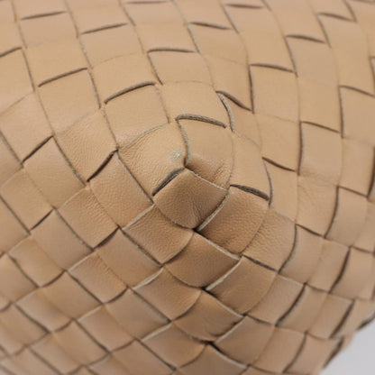 Bottega Veneta Garda Intrecciato Nappa, Beige, Leather, Handbag