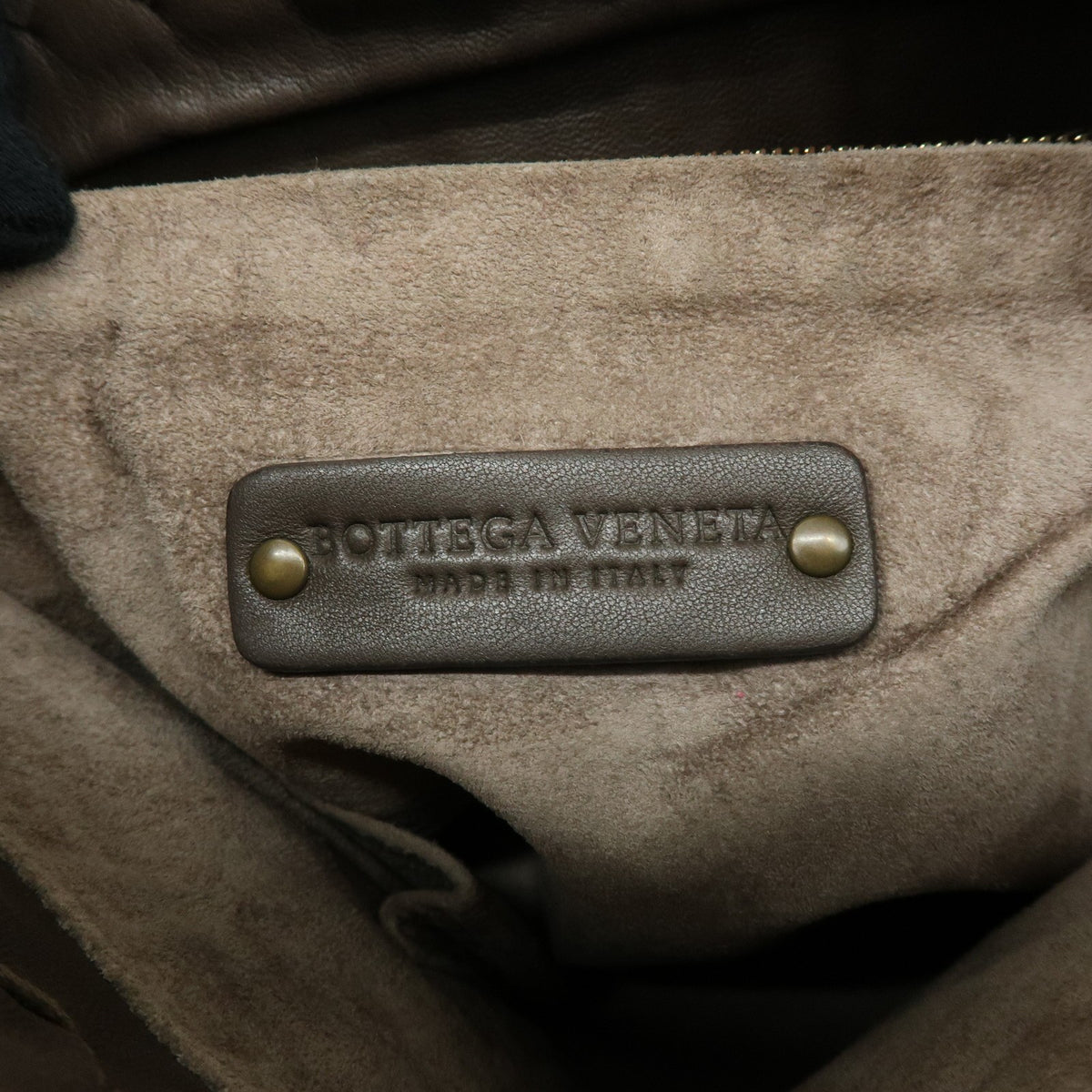 Bottega Veneta Shoulder Intrecciato Nappa, Brown, Leather, Shoulder Bag