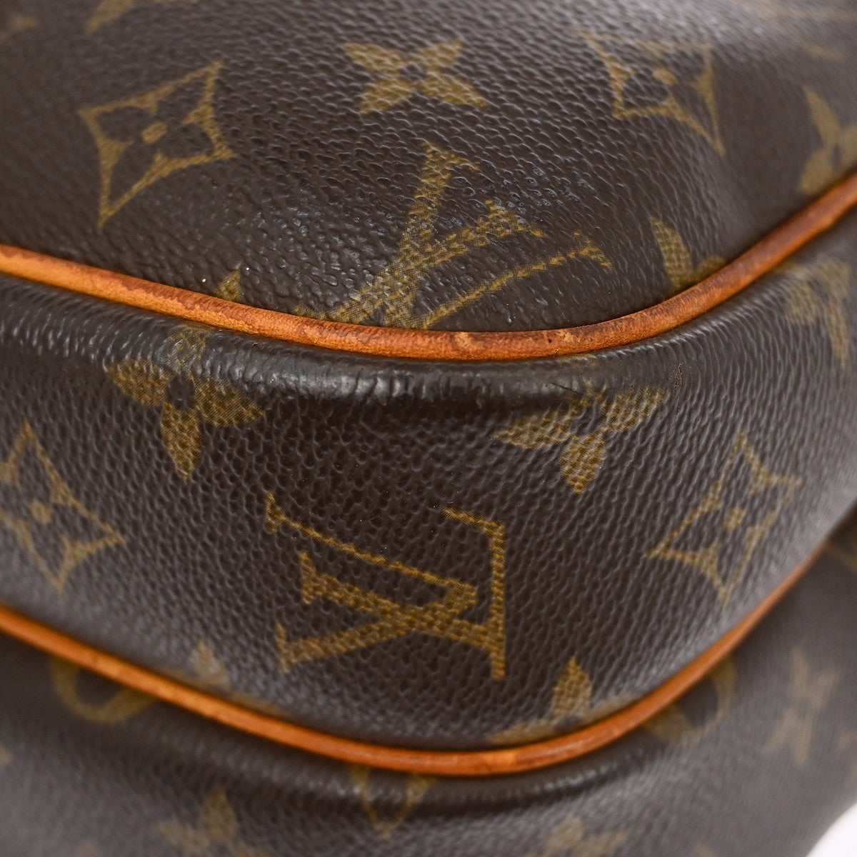 Louis Vuitton Reporter Monogram, Brown, Canvas, Shoulder Bag