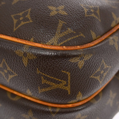 Louis Vuitton Reporter Monogram, Brown, Canvas, Shoulder Bag