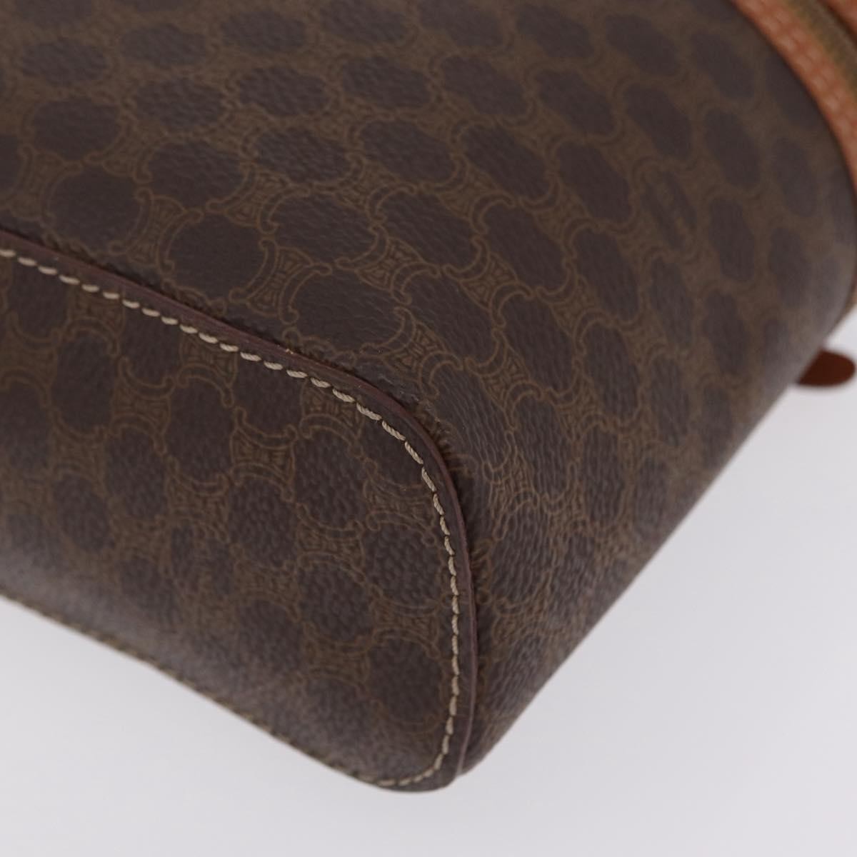 Celine Macadam Vanity Canvas, Brown, Canvas, Clutch