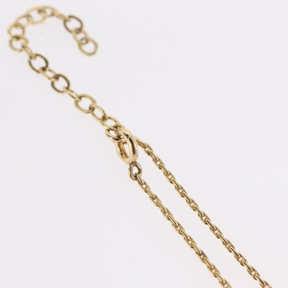 Christian Dior Logo Heart Pendant Metal, Gold, Metal, Necklace