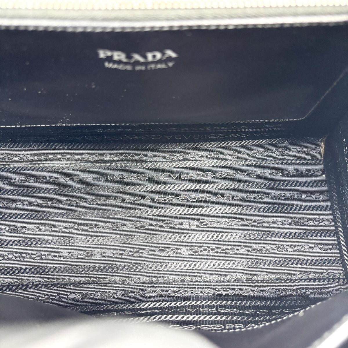 Prada Monochrome Saffiano Leather, Navy, Leather, Tote Bag