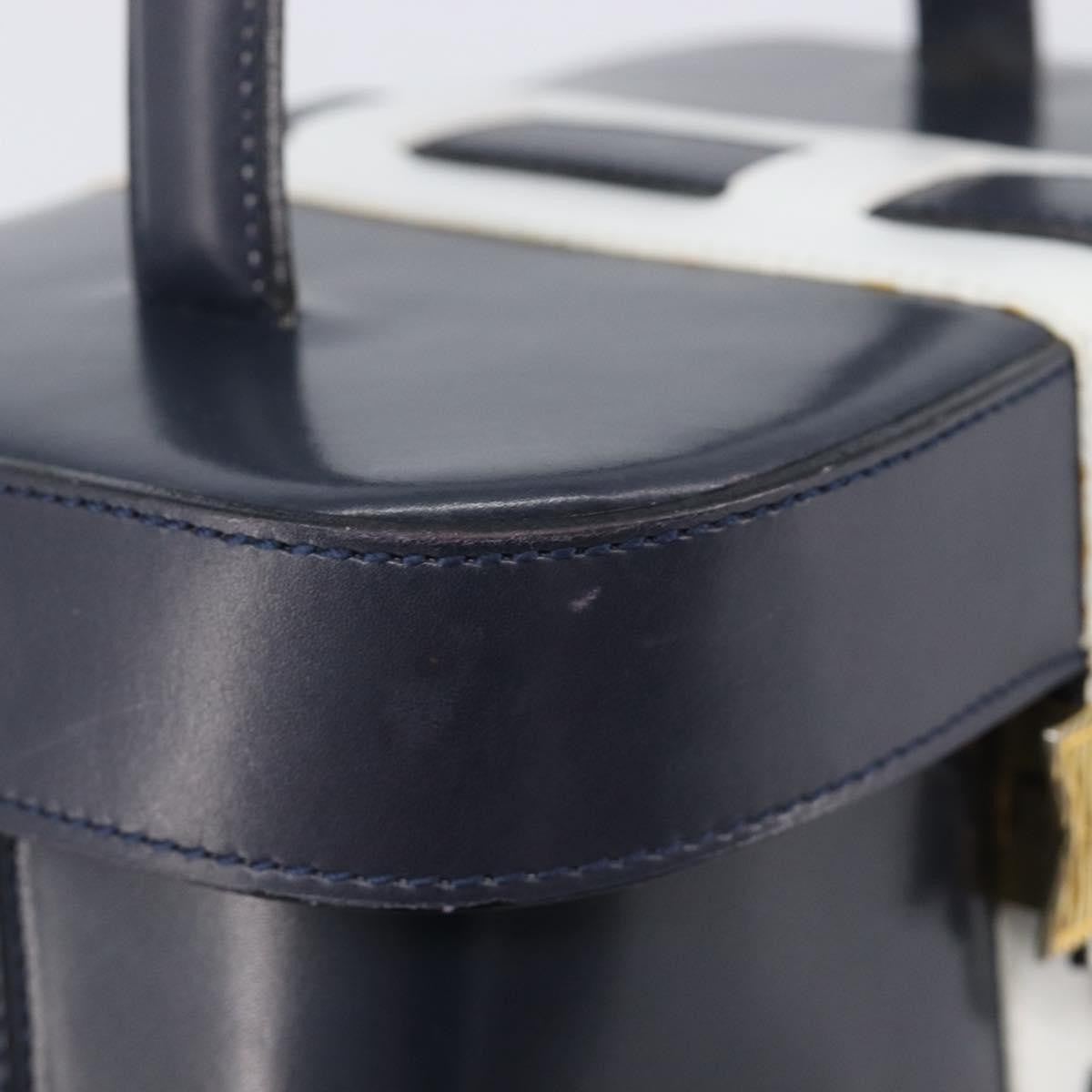 Celine Handbag Leather, Navy, Leather, Handbag