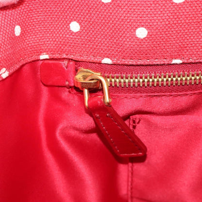 Miu Miu Beau Top Handle Leather, Red, Canvas, Handbag