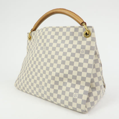 Louis Vuitton Artsy Damier, White, Canvas, Handbag