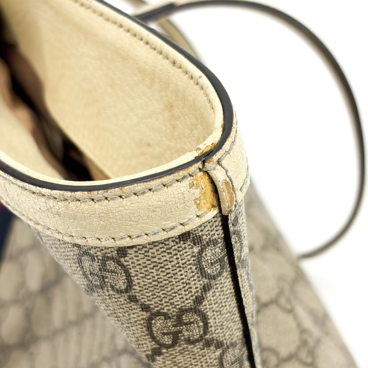 Gucci Ophidia Shopping GG Coated Canvas, Beige, Canvas, Tote Bag