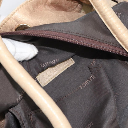 Loewe Anagram Logo Nappa Aire Hand Leather, Beige, Leather, Handbag