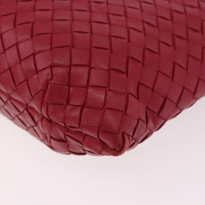 Bottega Veneta Capri Intrecciato Nappa, Red, Leather, Tote Bag