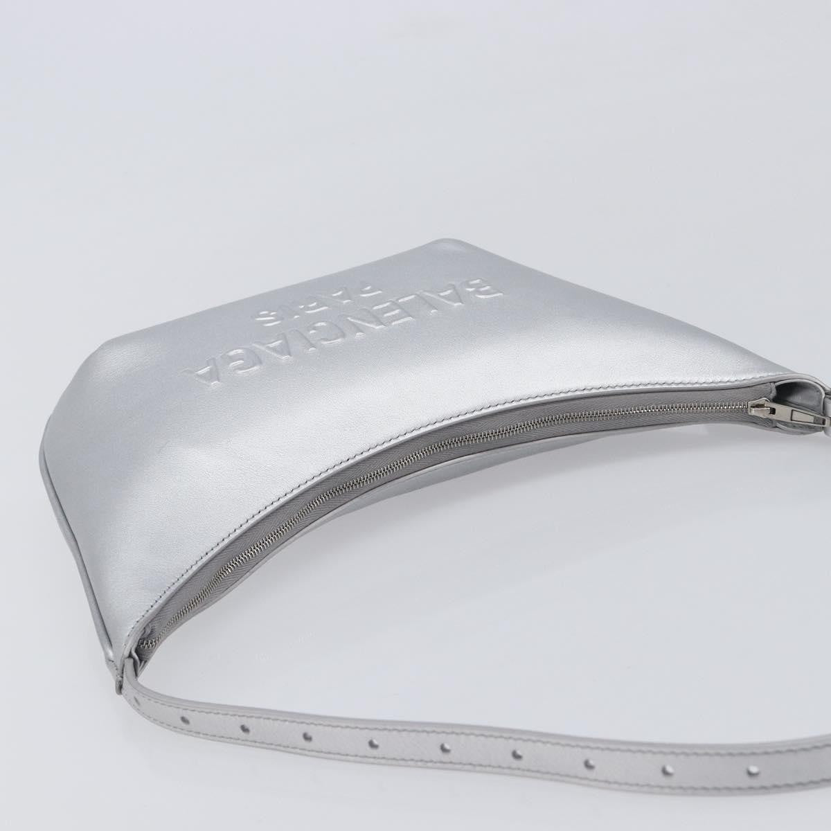 Balenciaga Mary Kate Sling Leather, Silver, Leather, Handbag