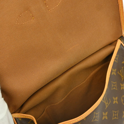 Louis Vuitton Saumur Monogram, Brown, Canvas, Shoulder Bag
