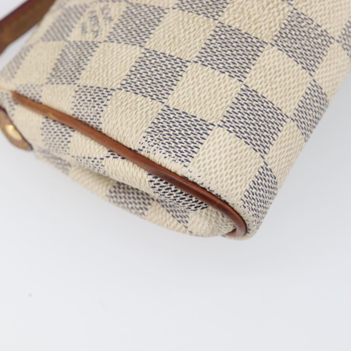 Louis Vuitton Eva Damier, White, Canvas, Handbag
