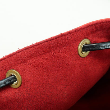Louis Vuitton Bicolor Petit Noe Epi Leather, Red, Leather, Handbag