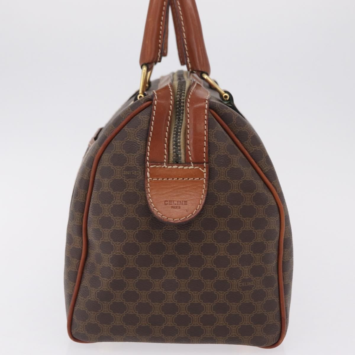 Celine Macadam Macadam with leather, Brown, Canvas, Tote Bag