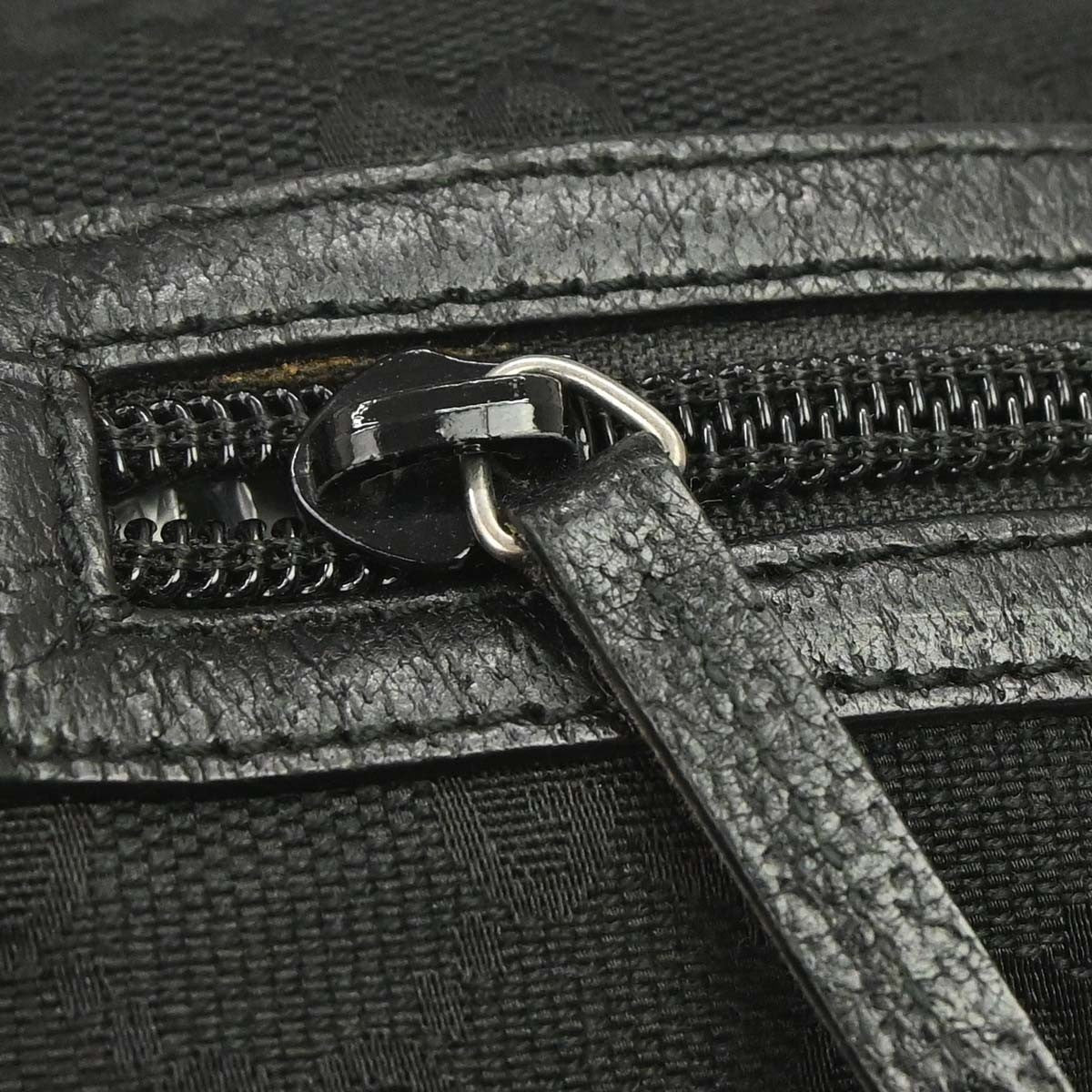 Gucci Zip Around Bowling GG Canvas, Black, Canvas, Handbag