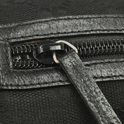 Gucci Zip Around Bowling GG Canvas, Black, Canvas, Handbag