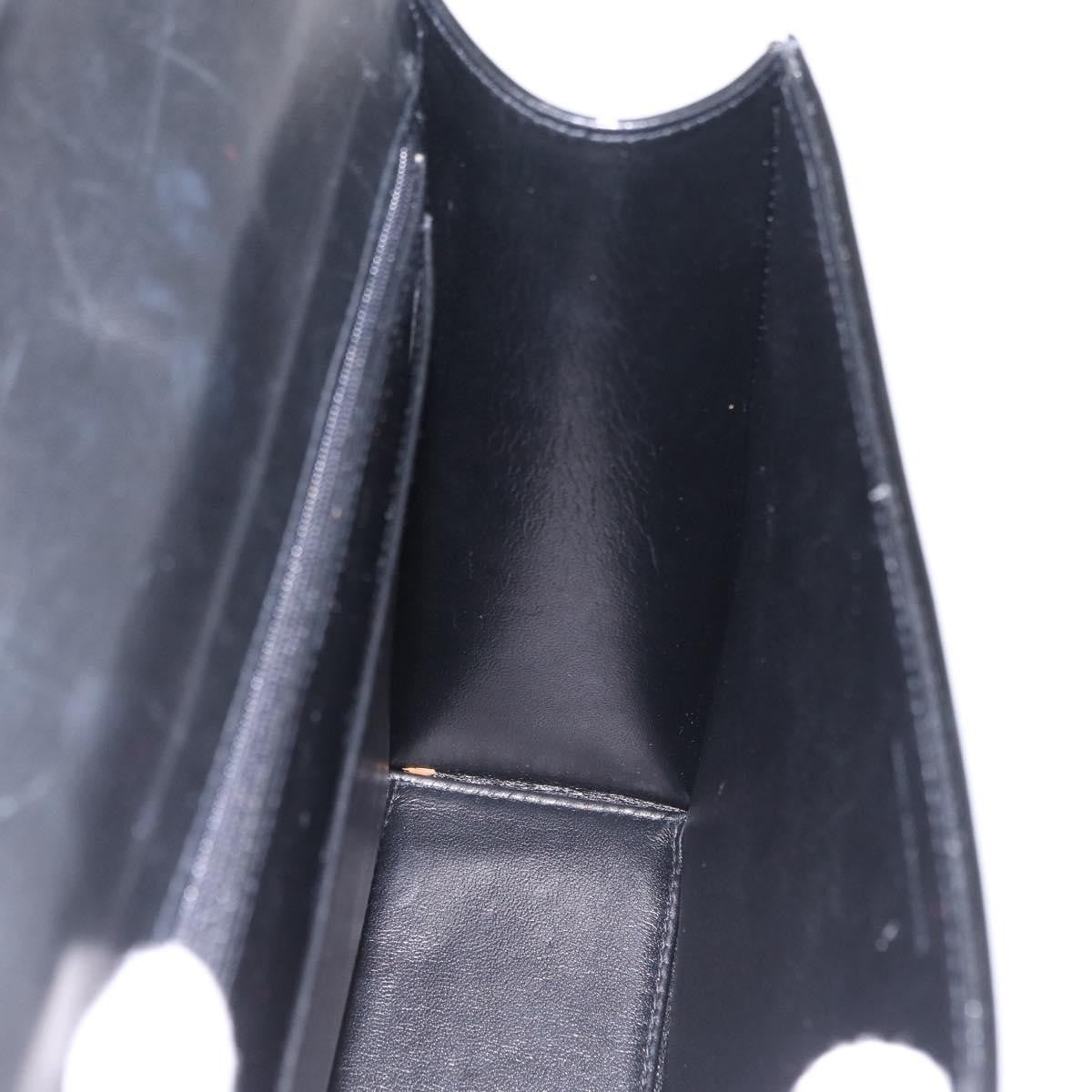 Chanel Vintage CC Box Flap Leather, Black, Patent Leather, Handbag