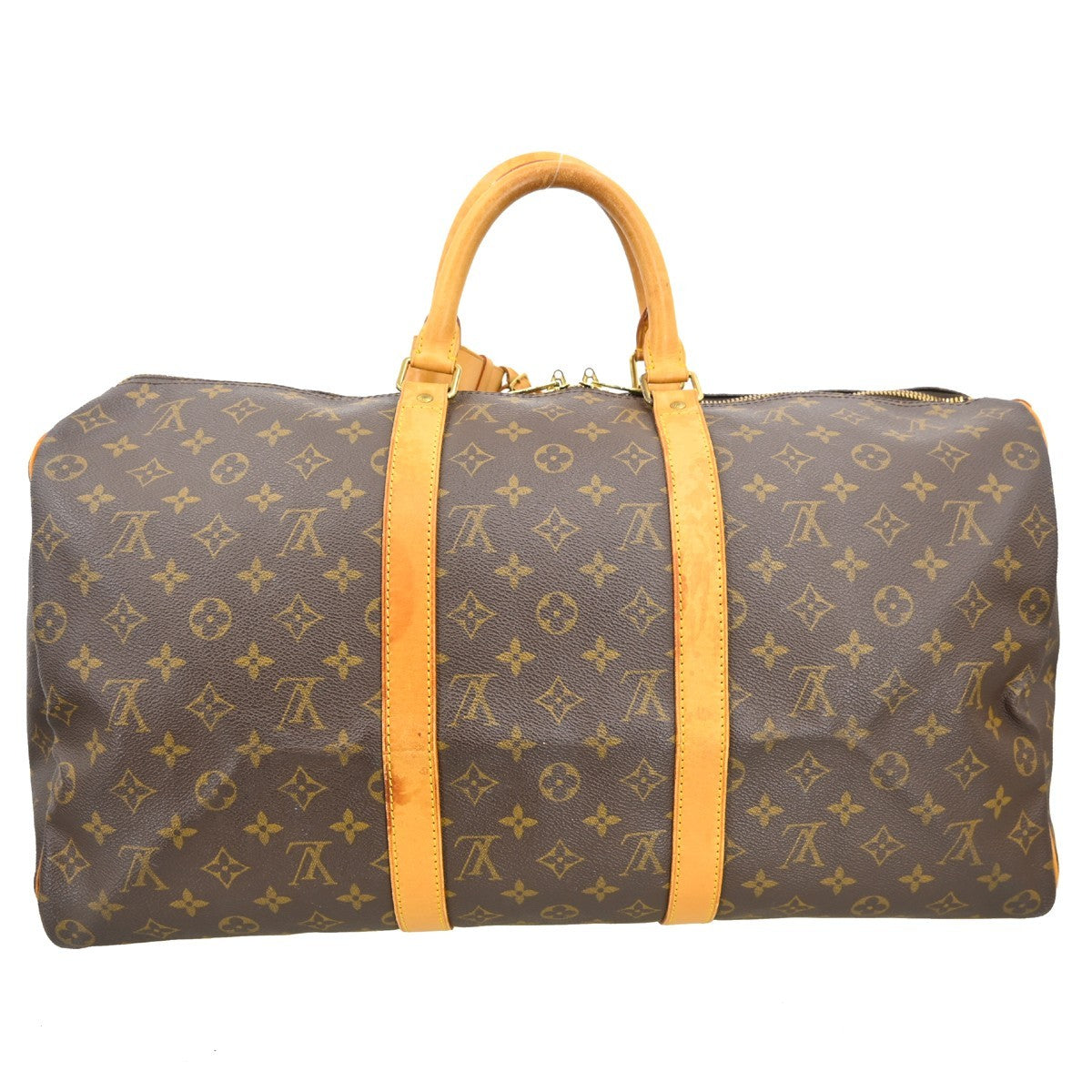 Louis Vuitton Keepall Monogram Canvas, Brown, Canvas, Travel Bag