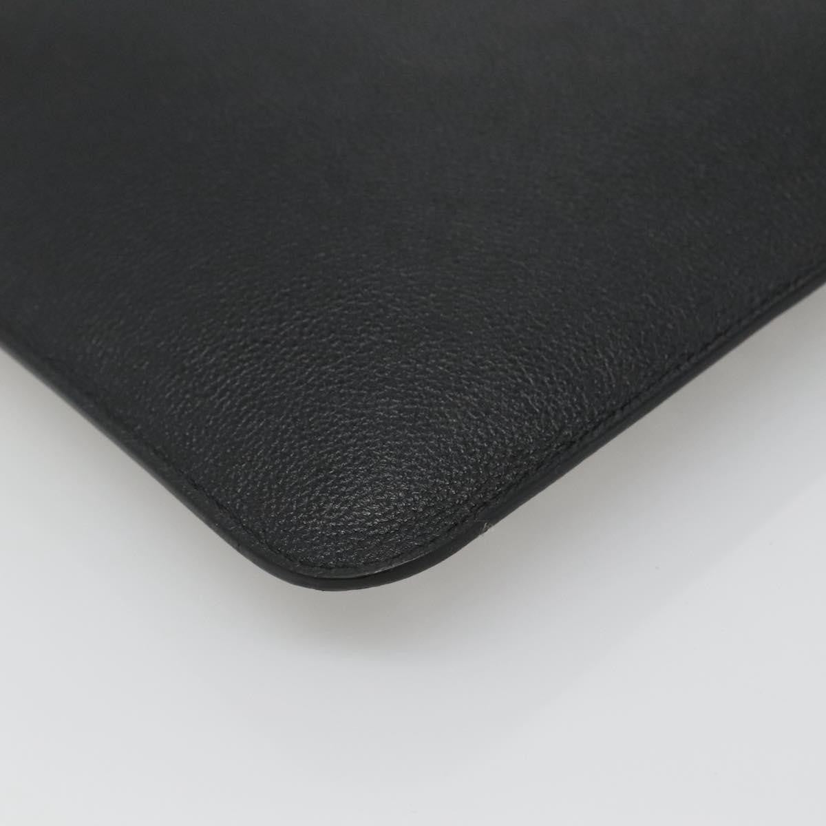 Balenciaga Ville Pouch Leather, Black, Leather, Clutch