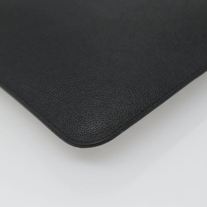 Balenciaga Ville Pouch Leather, Black, Leather, Clutch