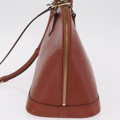 Louis Vuitton Alma Epi Leather, Brown, Leather, Handbag
