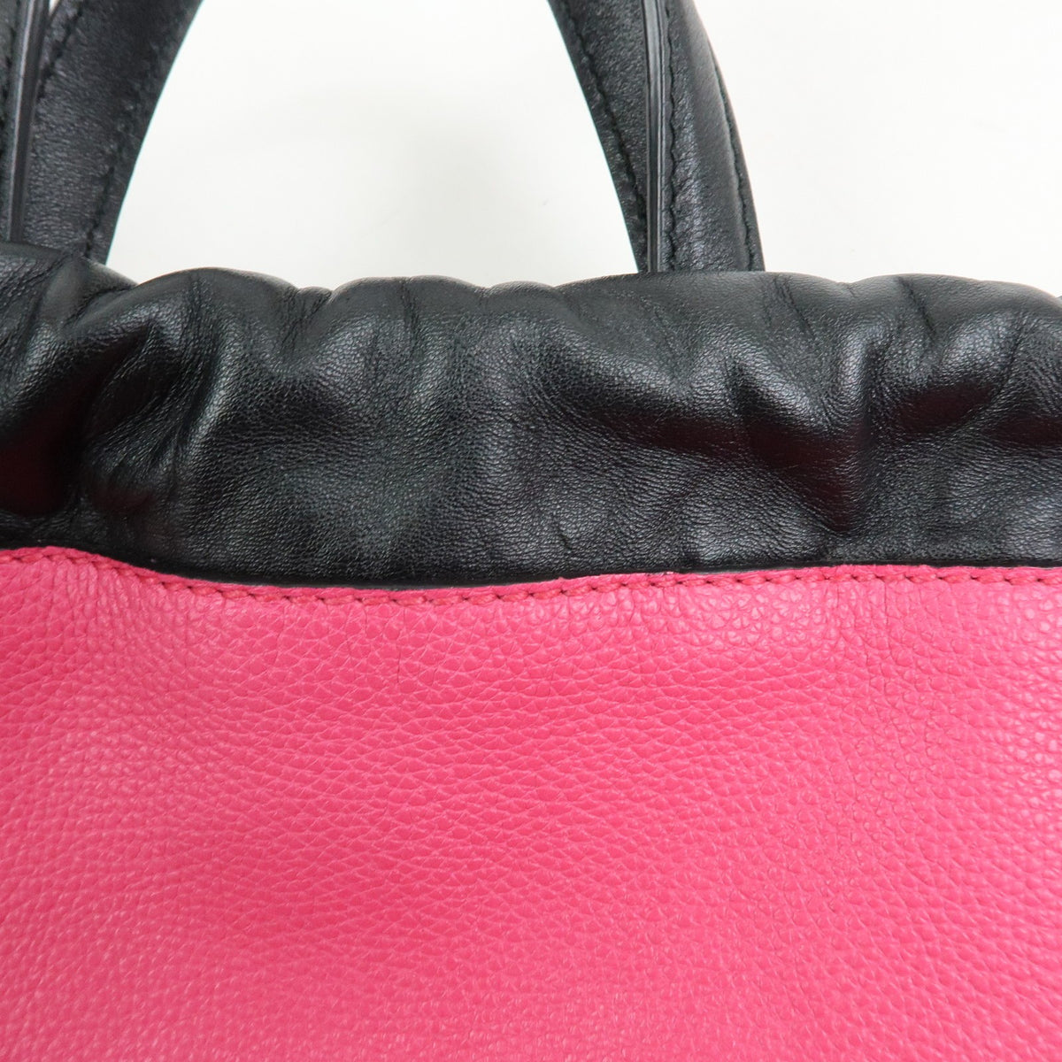 Gucci Logo Drawstring Printed Leather, Pink, Leather, Backpack