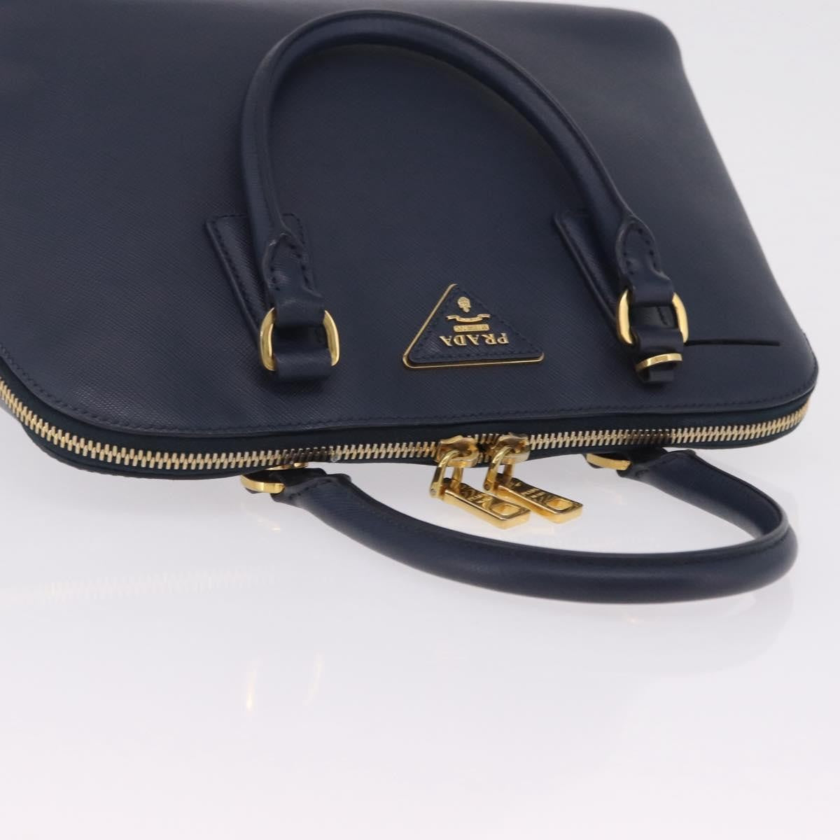 Prada Promenade Saffiano Leather, Navy, Leather, Handbag