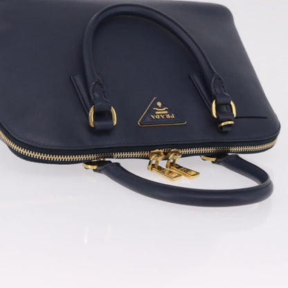 Prada Promenade Saffiano Leather, Navy, Leather, Handbag