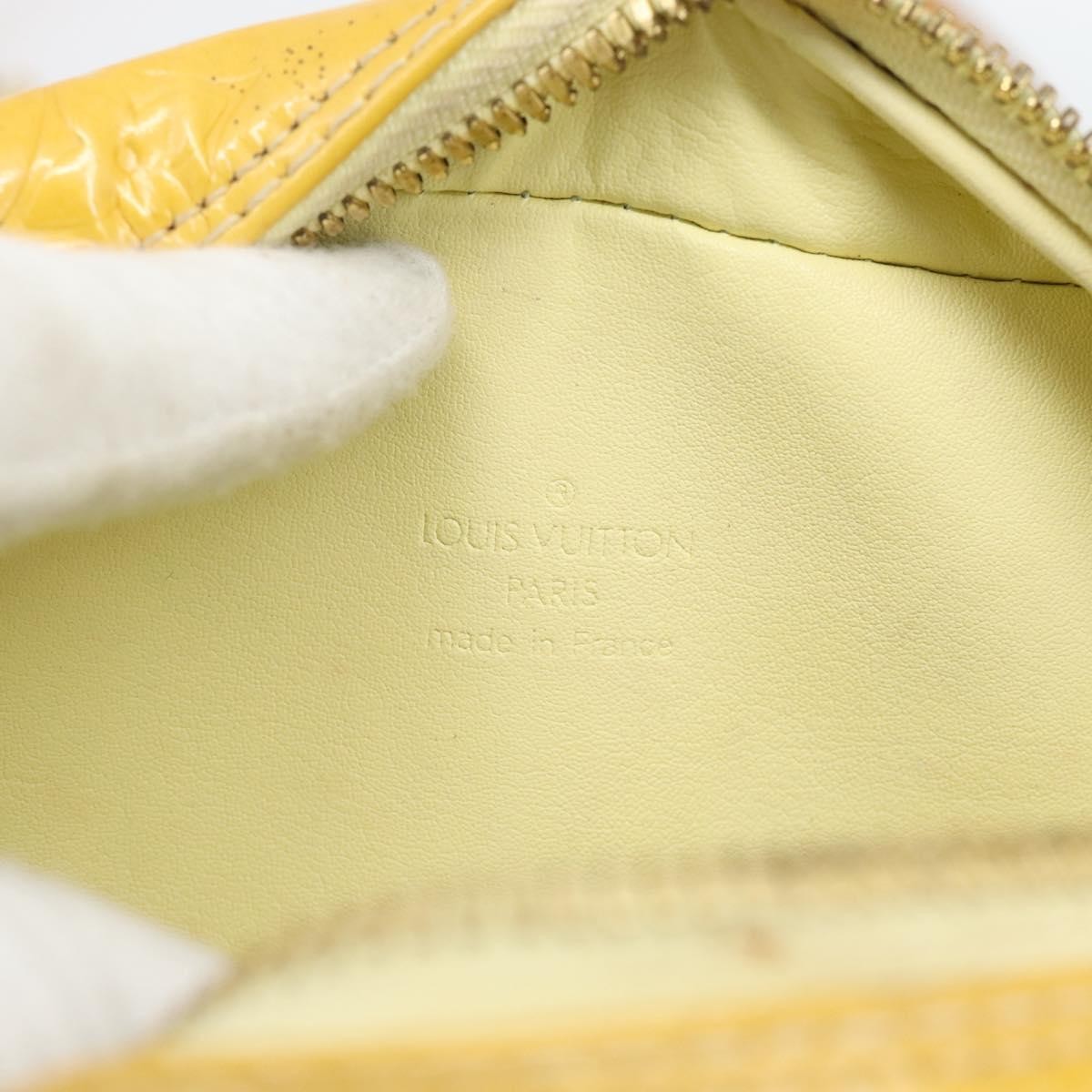 Louis Vuitton Wooster Monogram Vernis, Yellow, Patent Leather, Handbag