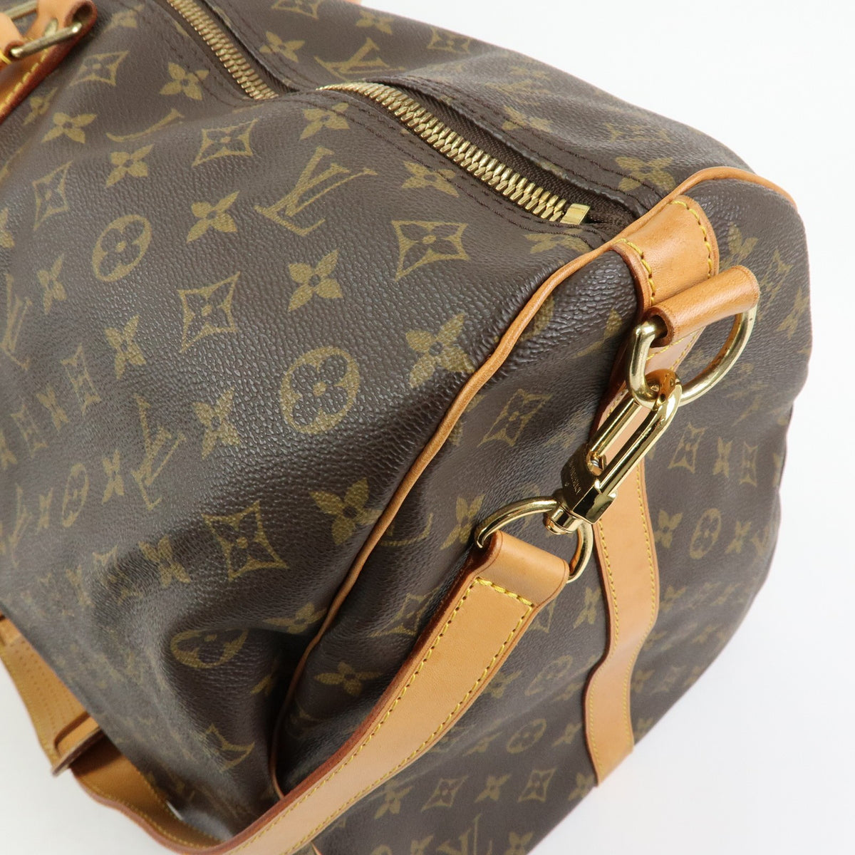 Louis Vuitton Keepall Bandouliere Monogram Canvas, Brown, Canvas, Travel Bag