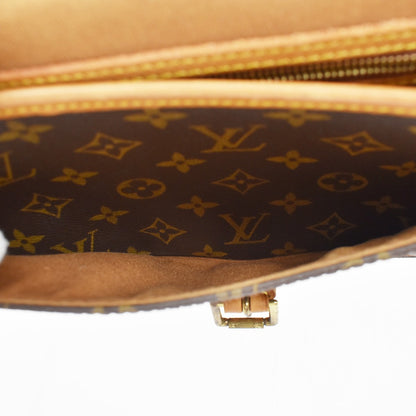 Louis Vuitton Sologne Monogram Canvas, Brown, Canvas, Handbag
