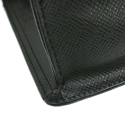 Louis Vuitton Selenga Pochette Taiga Leather, Black, Leather, Clutch