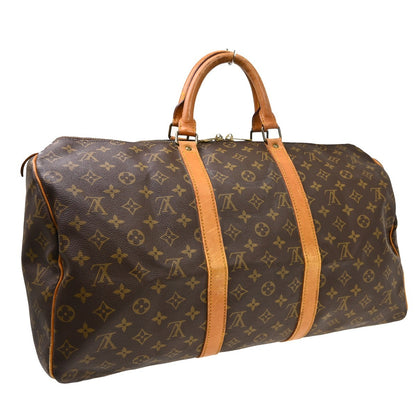 Louis Vuitton Keepall Canvas, Brown, Canvas, Travel Bag