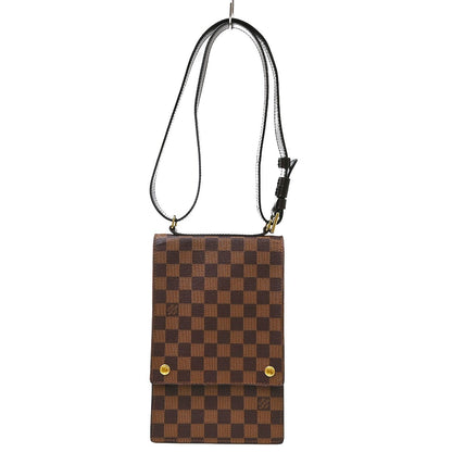 Louis Vuitton Portobello Messenger Damier Ebene, Brown, Canvas, Shoulder Bag