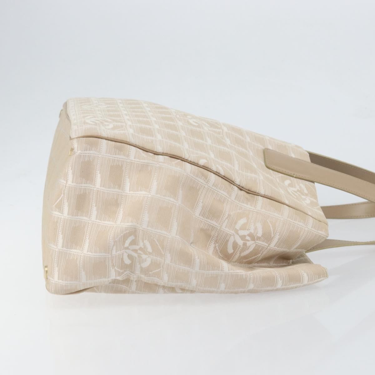 Chanel Travel Line Nylon, Beige, Nylon, Tote Bag