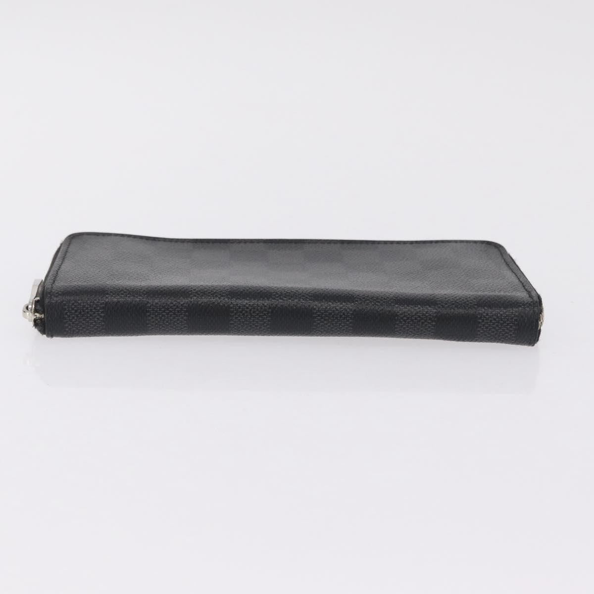 Louis Vuitton Zippy Damier Graphite, Gray, Canvas, Wallet