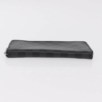 Louis Vuitton Zippy Damier Graphite, Gray, Canvas, Wallet