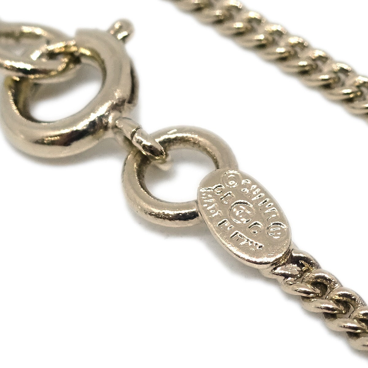 Chanel Vintage Rue Cambon Chain Charm Metal, Gold, Gold Plated, Bracelet