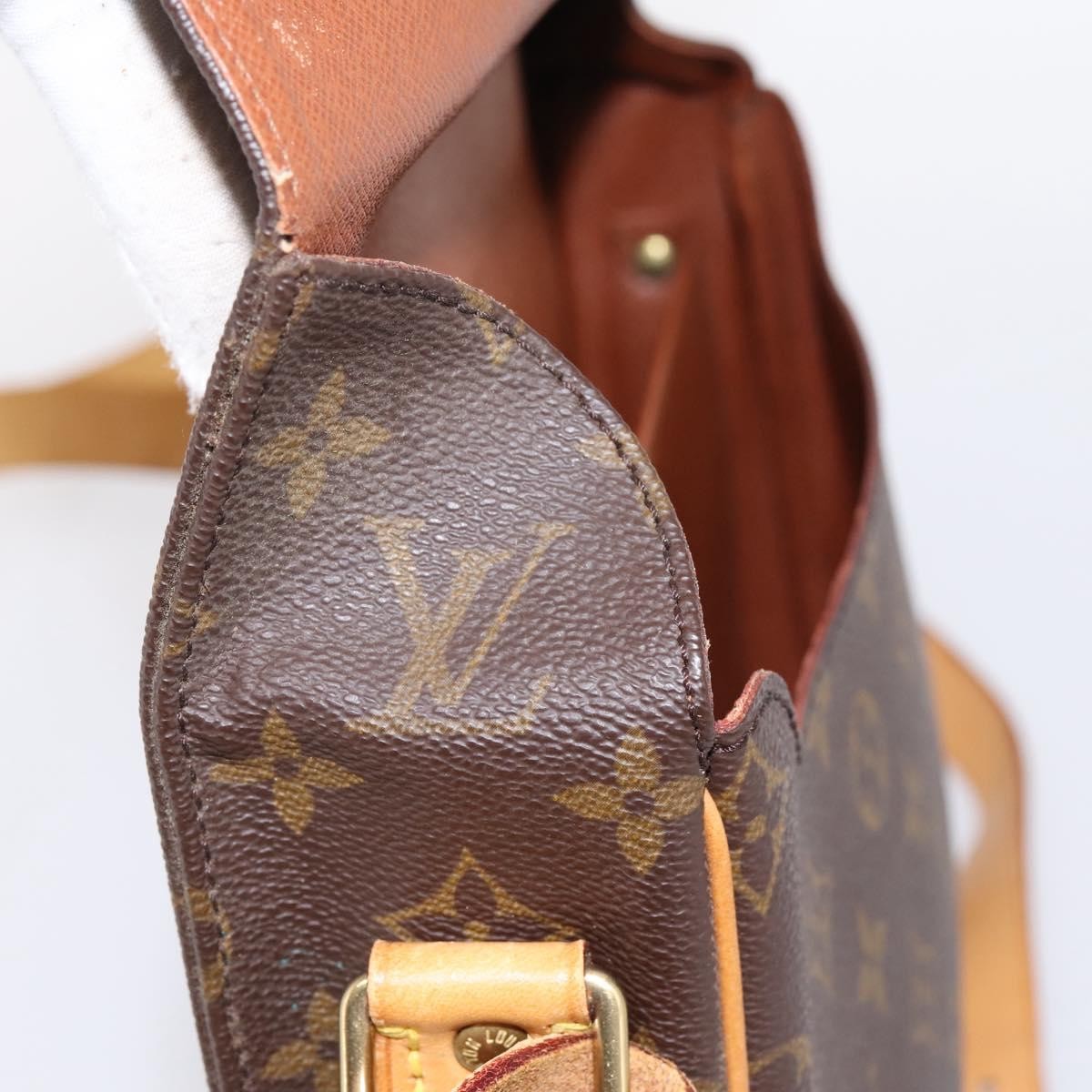 Louis Vuitton Cartouchiere Monogram, Brown, Canvas, Shoulder Bag