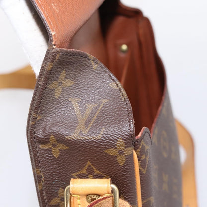 Louis Vuitton Cartouchiere Monogram, Brown, Canvas, Shoulder Bag