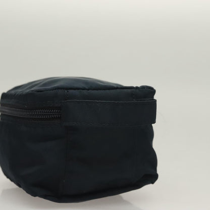 Prada Zip Around Toiletry Tessuto, Navy, Nylon, Clutch