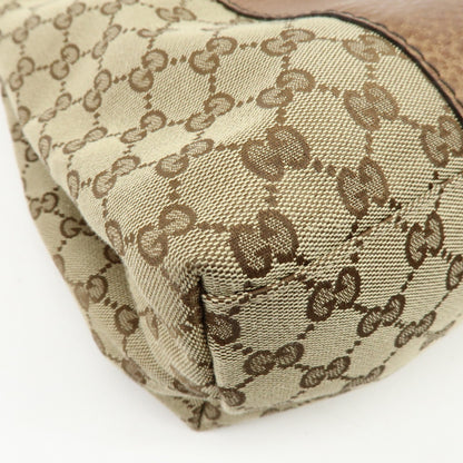 Gucci Bamboo Bar GG Canvas, Beige, Canvas, Shoulder Bag