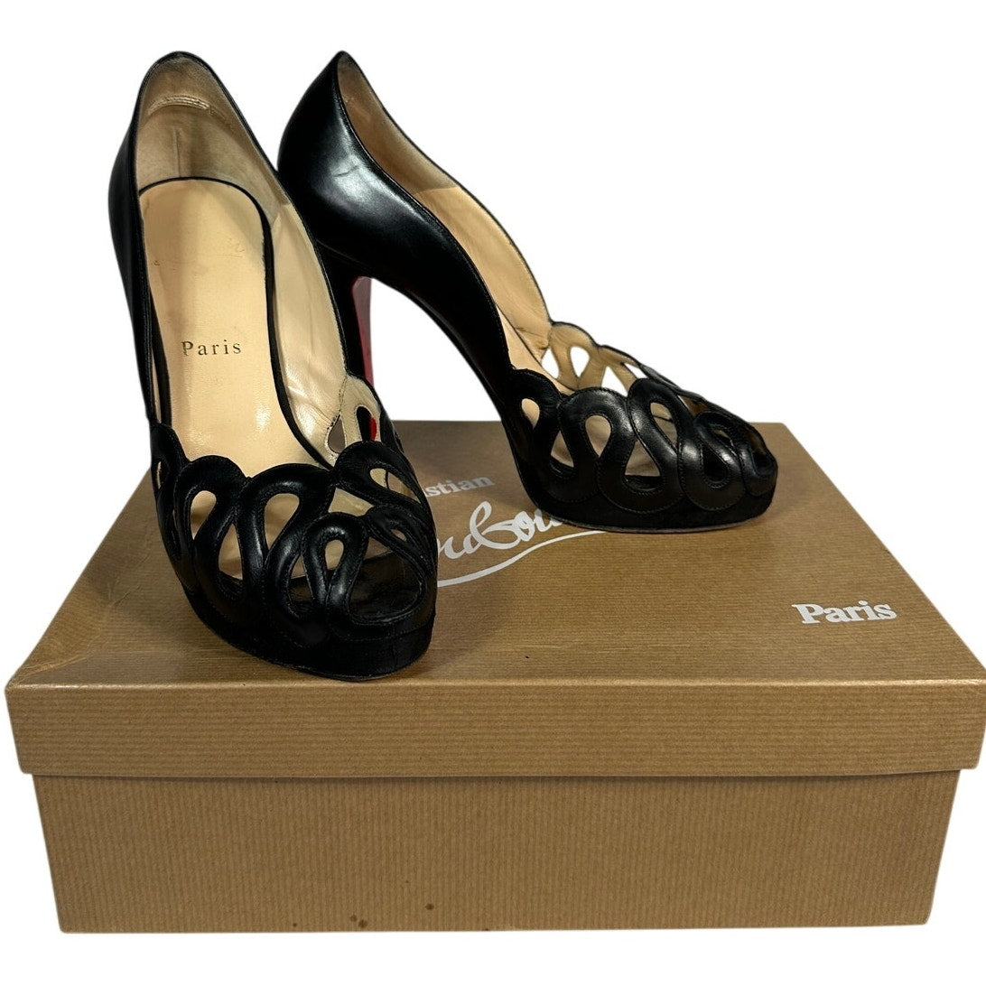 Туфли-лодочки CHRISTIAN LOUBOUTIN Gorgone 120 с открытым носком