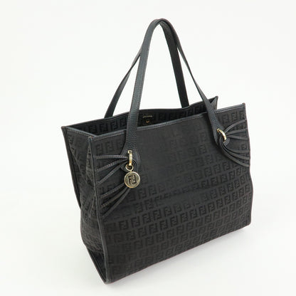 Fendi Vintage Shopping Zucchino Canvas, Brown, Canvas, Tote Bag