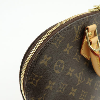 Louis Vuitton Alma Monogram Canvas, Brown, Canvas, Handbag