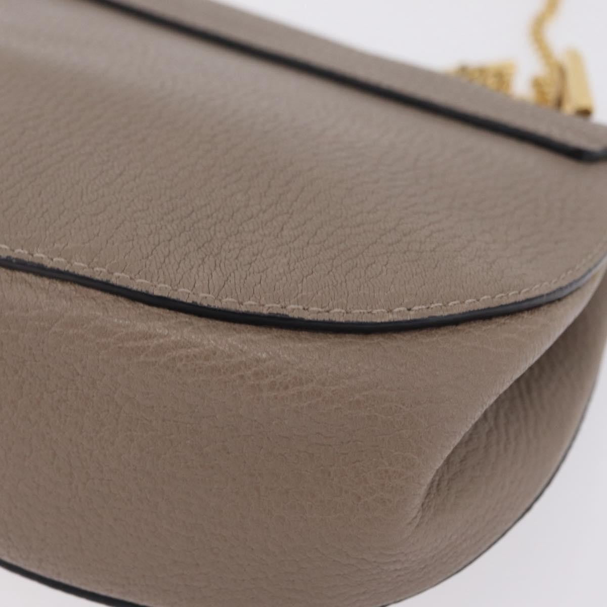 Chloe Drew Leather, Beige, Leather, Crossbody Bag